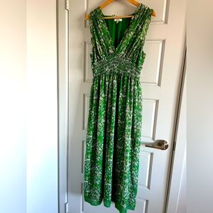 Max Studio green maxi dress with floral print